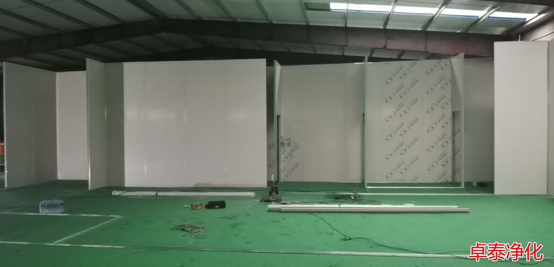 邢臺(tái)漢信食品凈化車(chē)間施工現(xiàn)場(chǎng)